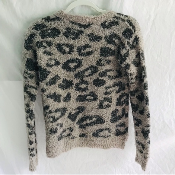 Epic Threads Girls Leopard Print Fuzzy Sweater - Picture 3 of 7